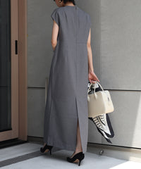 【Machine Washable】Front Tuck Cocoon One Piece