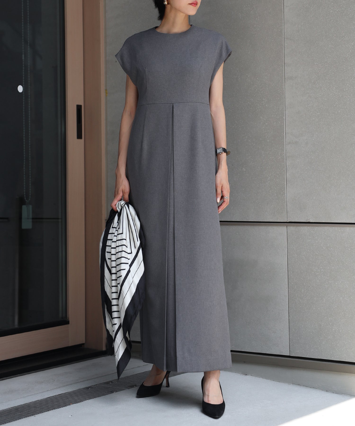 【Machine Washable】Front Tuck Cocoon One Piece