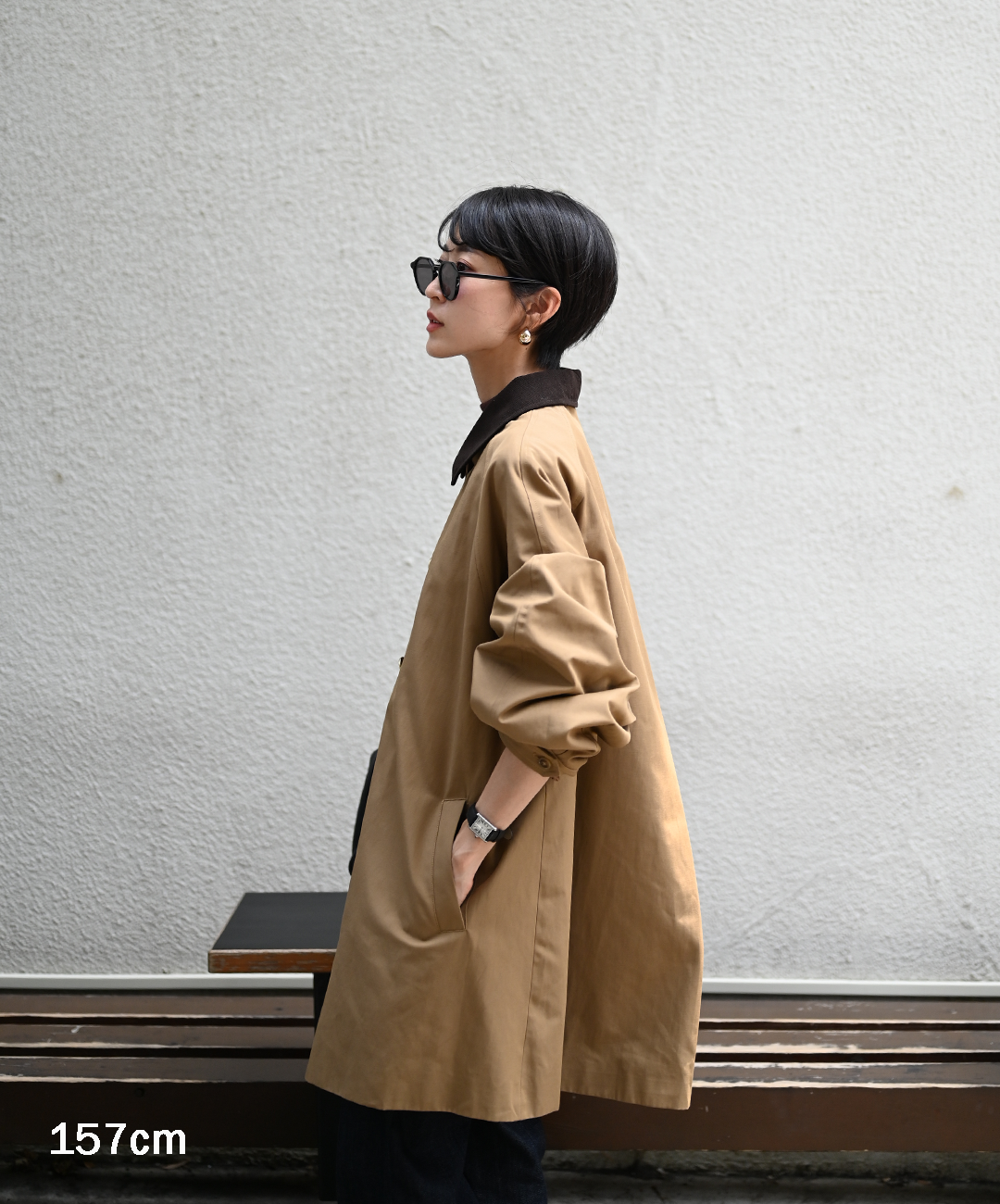 【Pre-Order】【Versatile】Traditional Corduroy Collar Aline Coat
