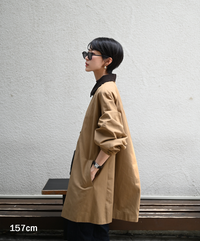 【Pre-Order】【Versatile】Traditional Corduroy Collar Aline Coat
