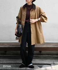 【Pre-Order】【Versatile】Traditional Corduroy Collar Aline Coat