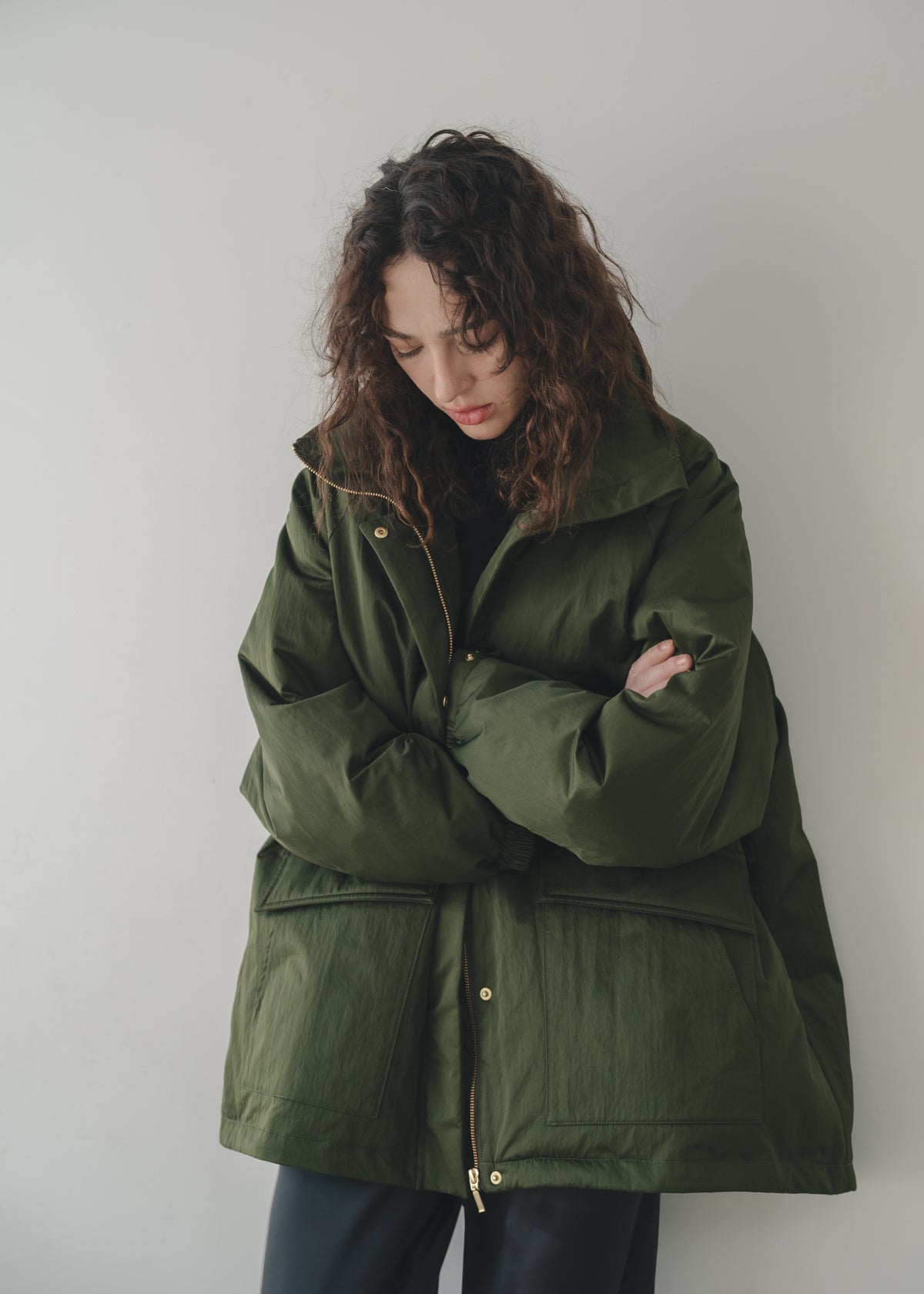 【Multi-Pocket】Stand Collar Blouson