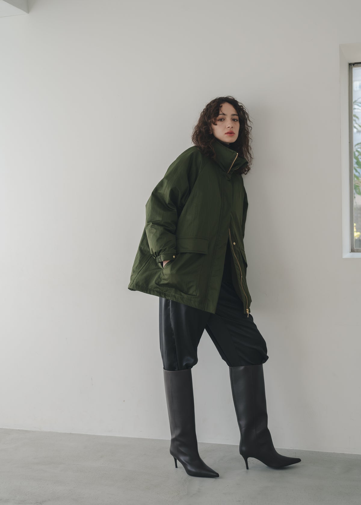 【Multi-Pocket】Stand Collar Blouson