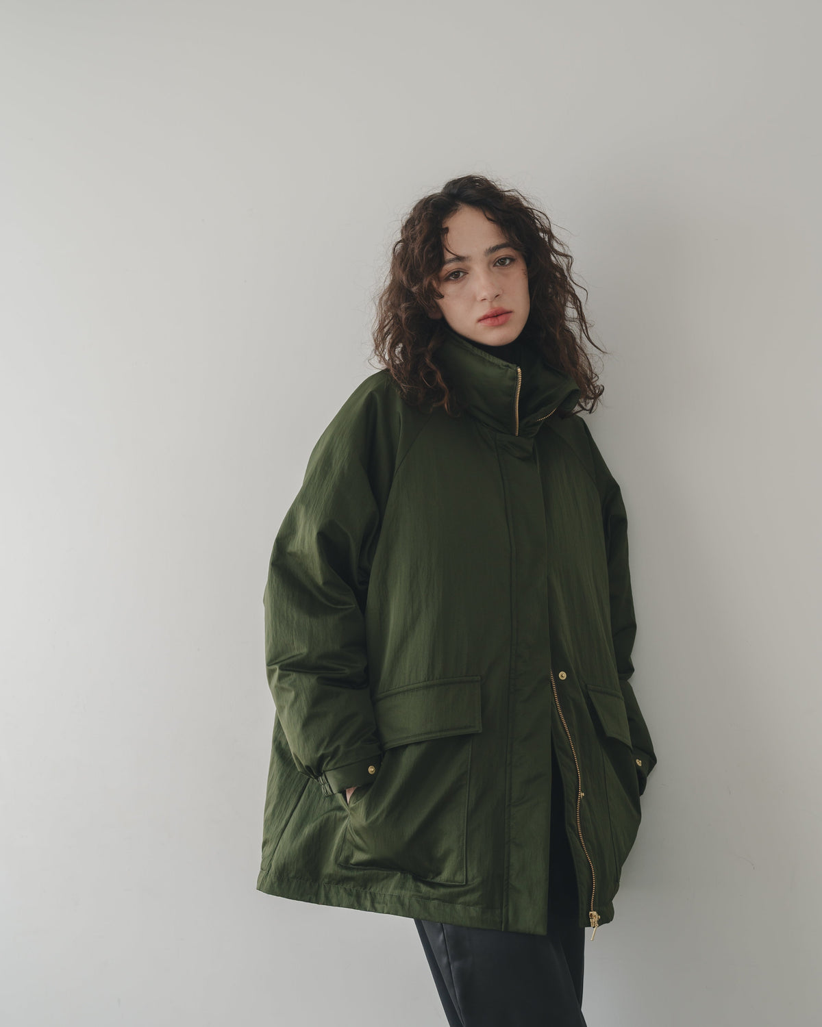 【Multi-Pocket】Stand Collar Blouson