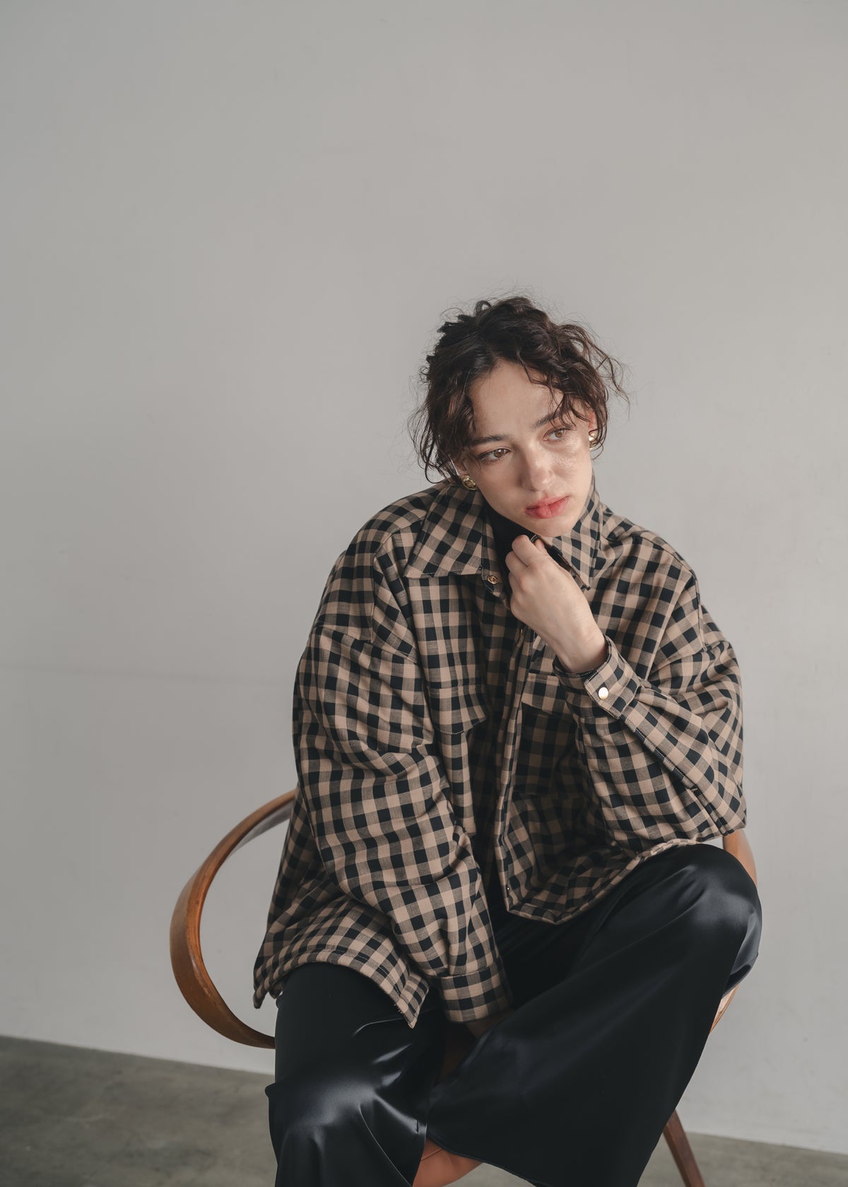 【Assorted Fabrics】Oversize Shirt Jacket