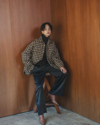 【Assorted Fabrics】Oversize Shirt Jacket