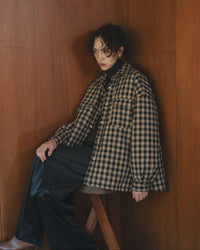 【Assorted Fabrics】Oversize Shirt Jacket
