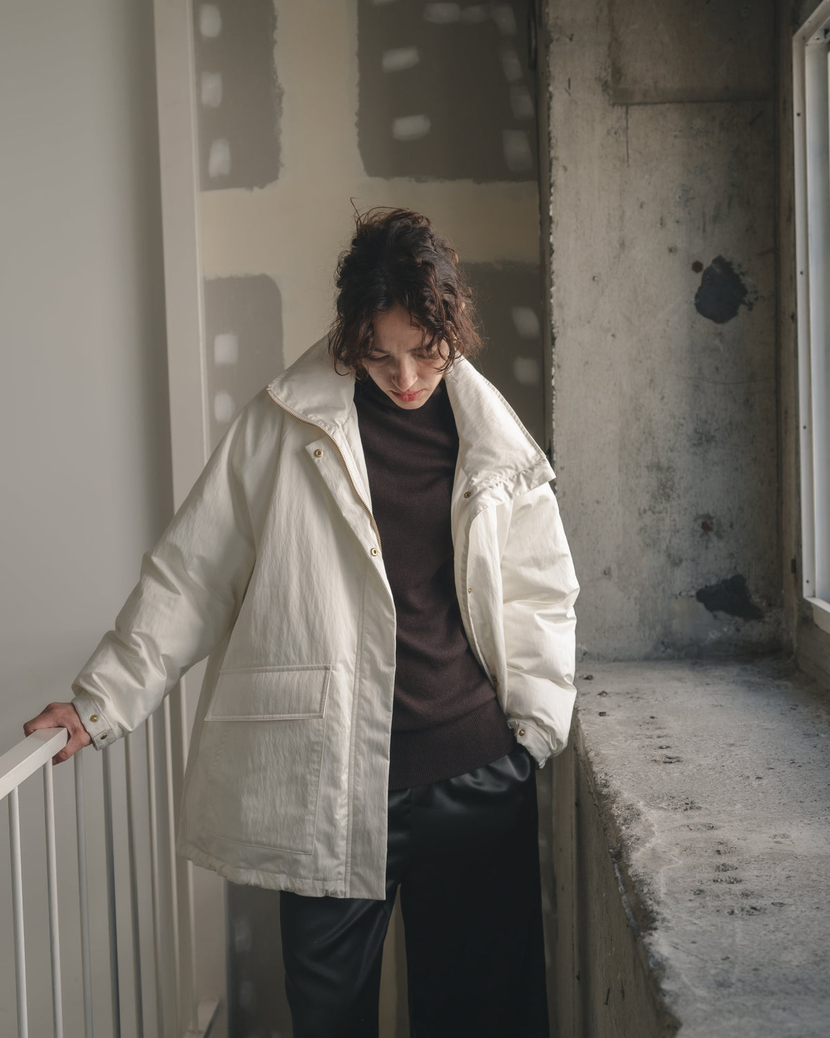 【Multi-Pocket】Stand Collar Blouson