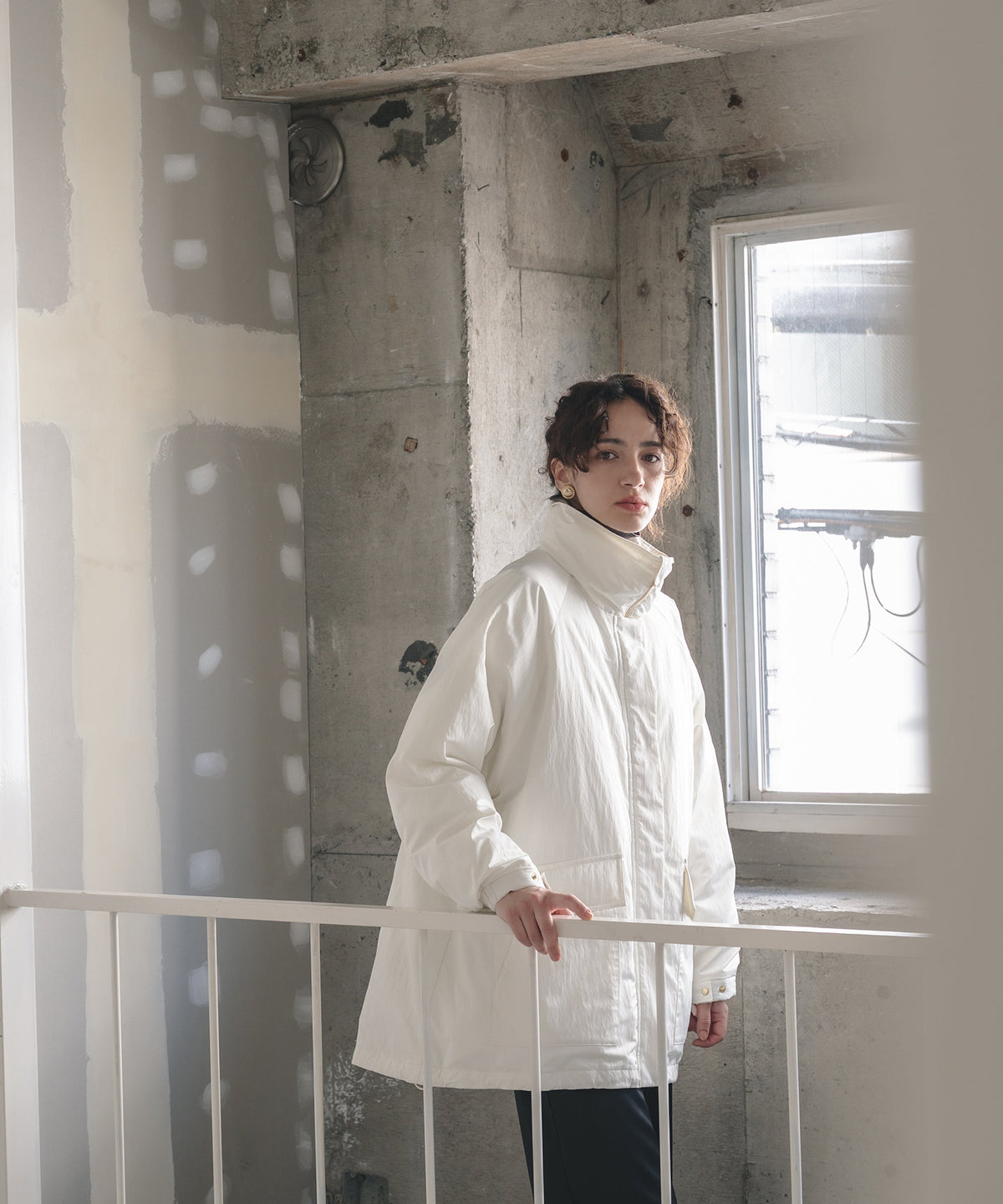 【Multi-Pocket】Stand Collar Blouson