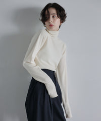 【Superfine Merino Wool】Minimal Turtleneck Knit