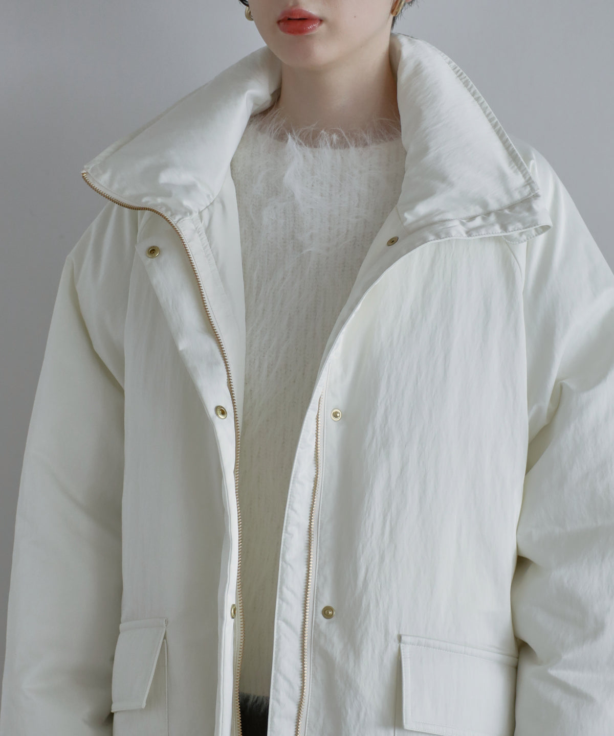 【Multi-Pocket】Stand Collar Blouson
