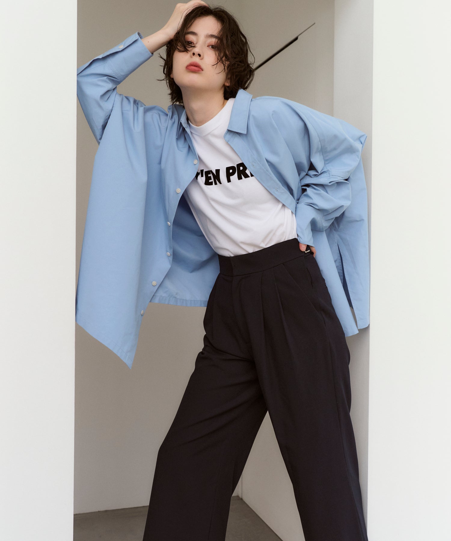 【Water-Repellent】Side Slit Overshirt
