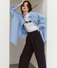 【Water-Repellent】Side Slit Overshirt