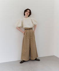 【Anti-Pilling】Wool Mix Half Sleeve Knit
