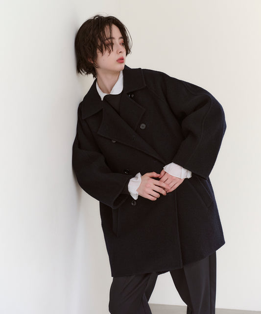 【Pre-Order】Double Breasted Cocoon Coat