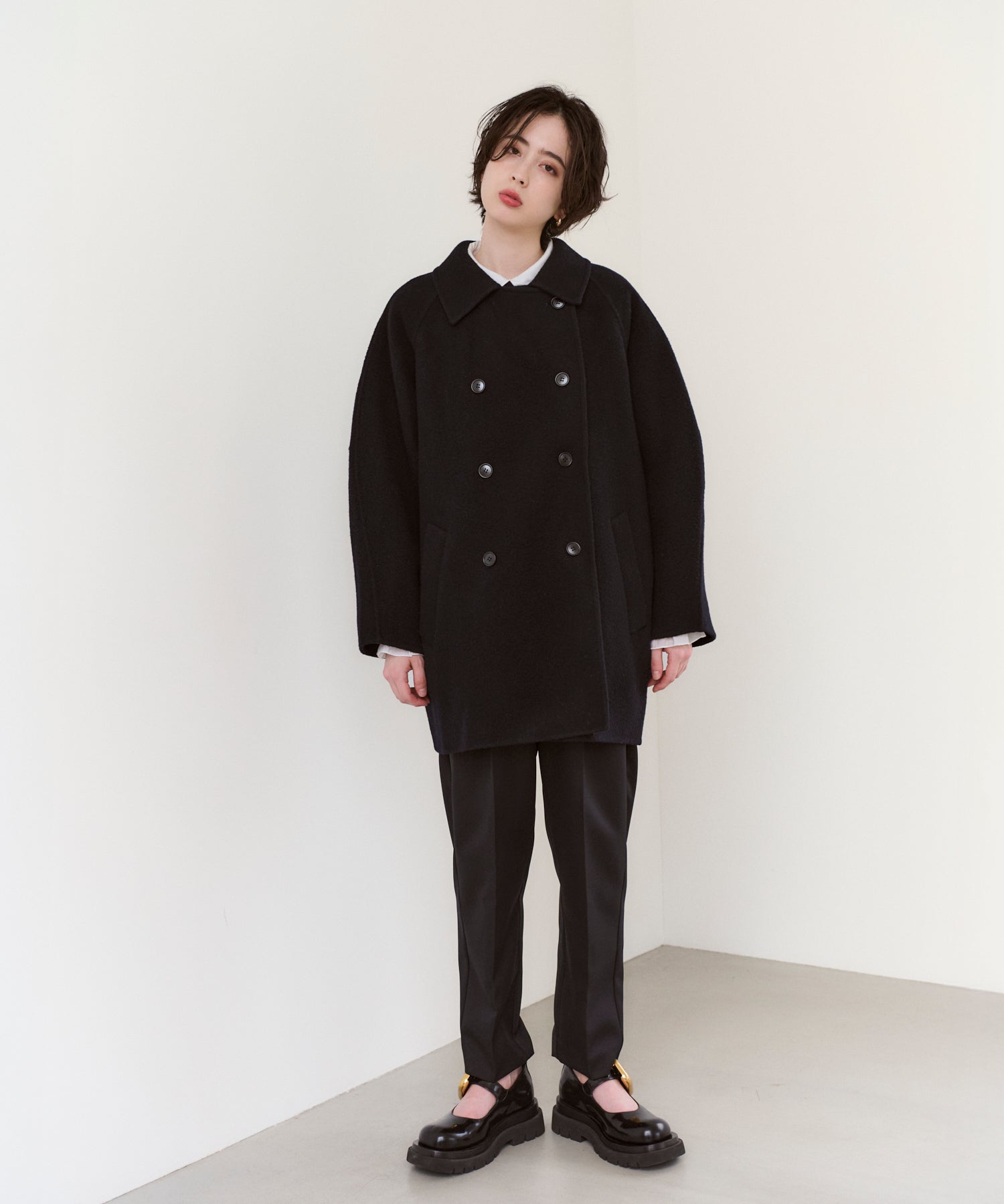 【Pre-Order】Double Breasted Cocoon Coat