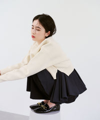 【Water-Repellent】Basic Peplum Blouse