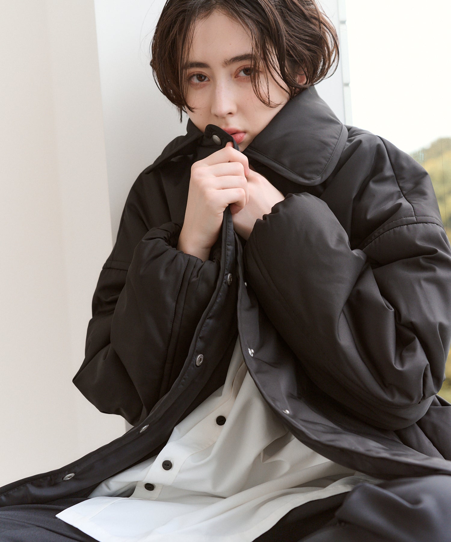 【Water Repellent】Middle Aline Blouson