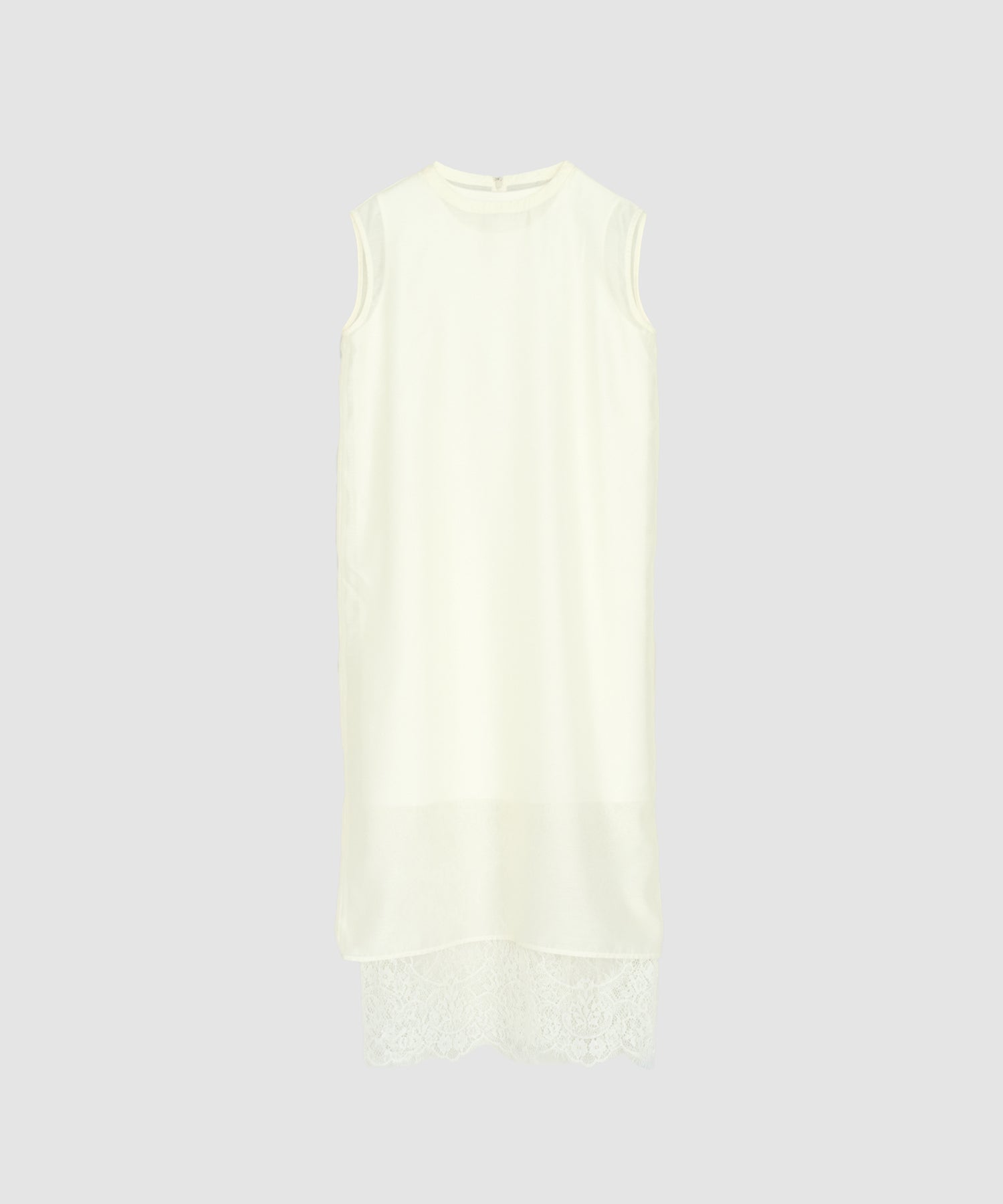 【Layerable】Lace Layered Sleeveless Onepiece