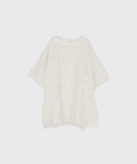 【Soft-Touch】Feather Like Over Tshirts