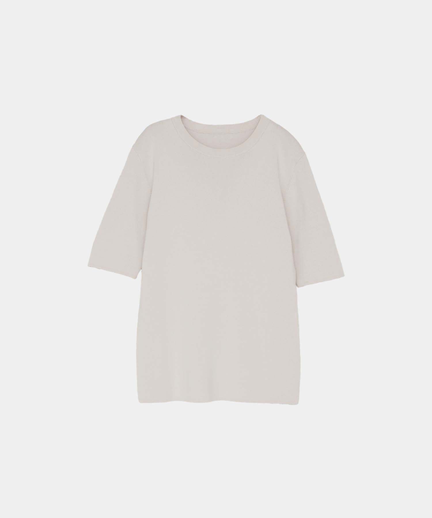 【Cool-Touch】Basic Half Sleeve Knit