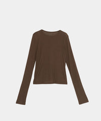 【Machine-Washable】Sheer Stretch Long Sleeve Tops
