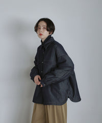 【Assorted Fabrics】Oversize Shirt Jacket