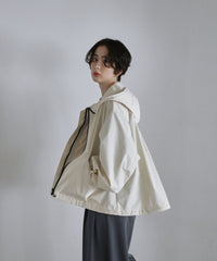 【Water Repellent】Stand Collar Flared Blouson
