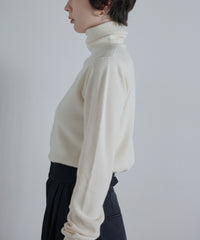 【Superfine Merino Wool】Minimal Turtleneck Knit