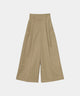 【Wrinkle Prevention】High Waist  Ｗide Pants