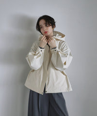 【Water Repellent】Stand Collar Flared Blouson