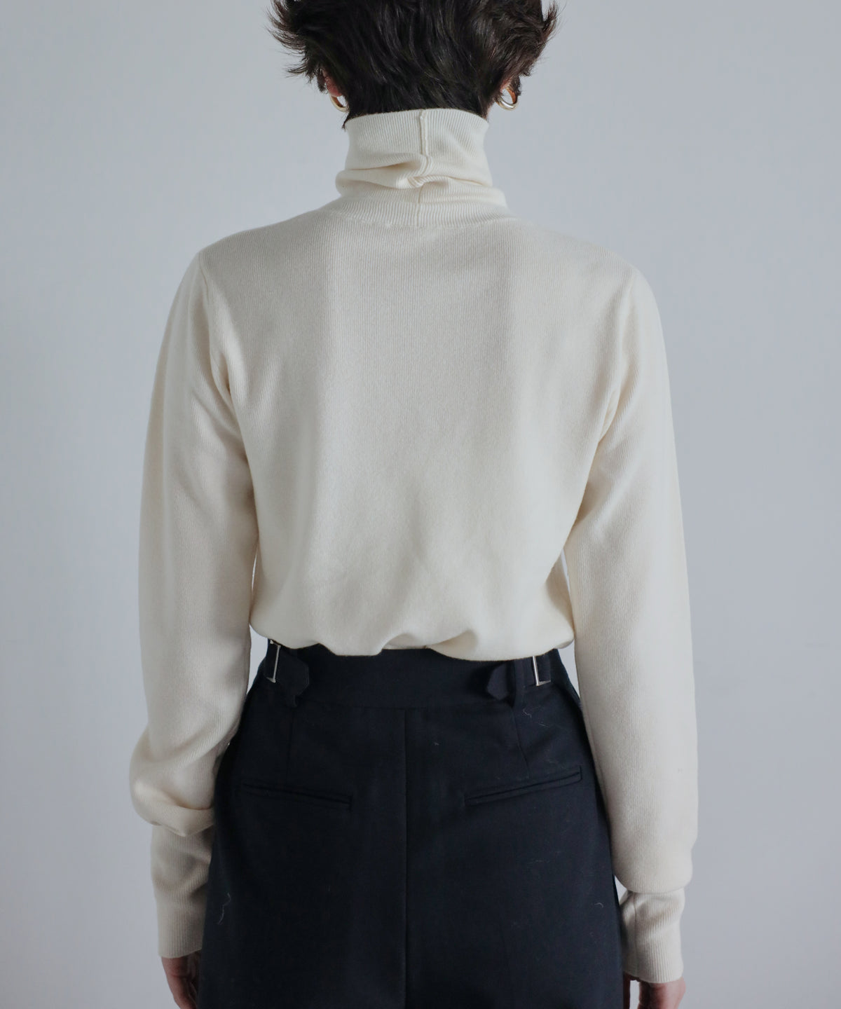 【Superfine Merino Wool】Minimal Turtleneck Knit