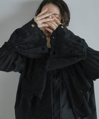【Vintage Romantic】Eyelet Cutwork Lace Blouse