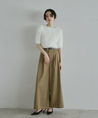 【Soft Touch】Fluffy Shaggy Half Sleeve Knit