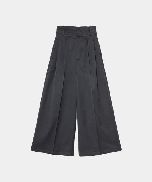 【Wrinkle Prevention】High Waist  Ｗide Pants