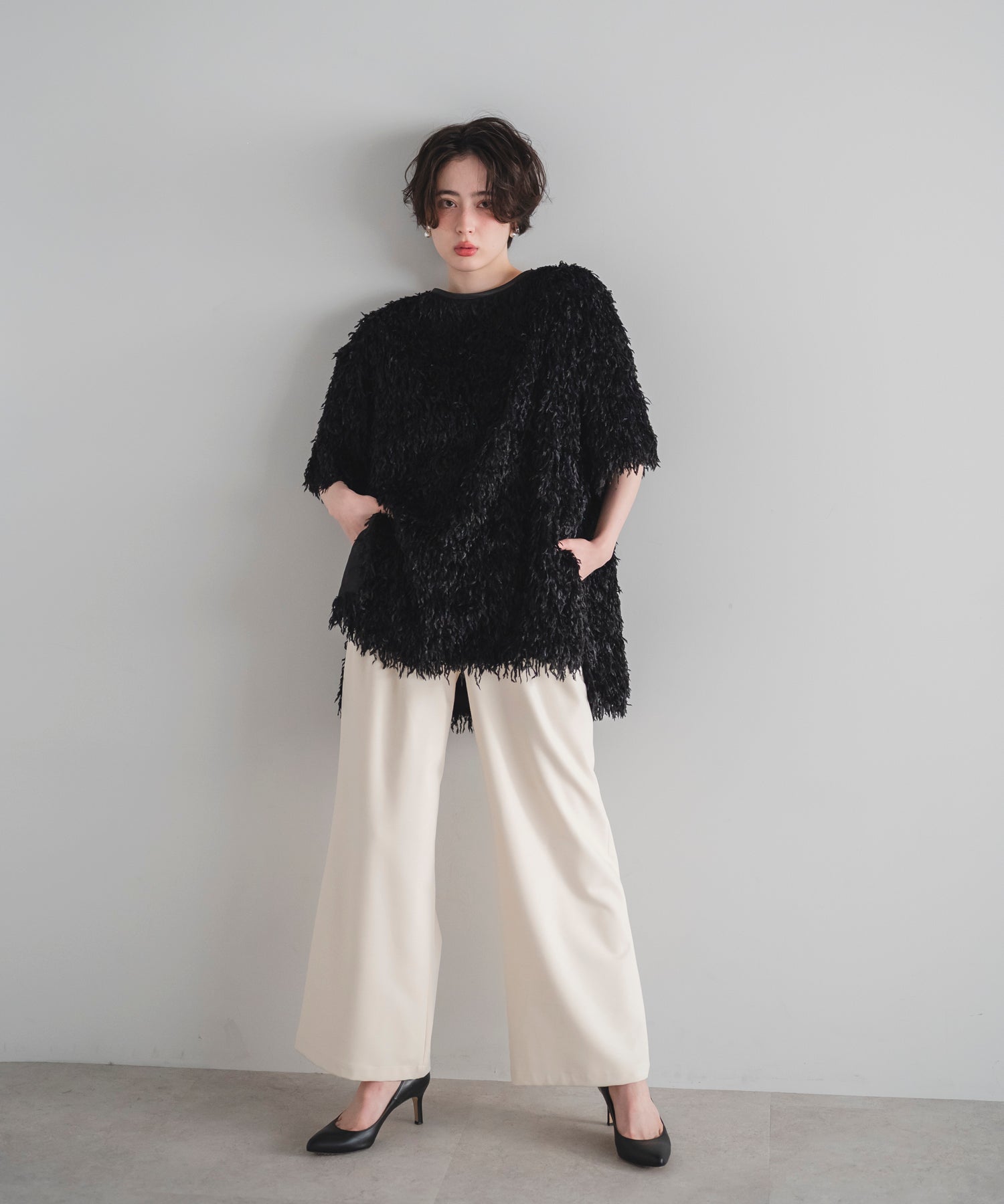 【Soft-Touch】Feather Like Over Tshirts