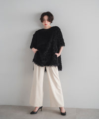 【Soft-Touch】Feather Like Over Tshirts