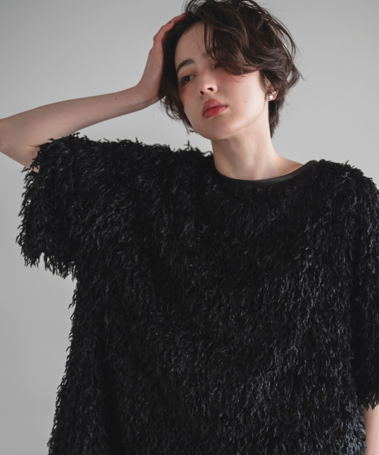 【Soft-Touch】Feather Like Over Tshirts