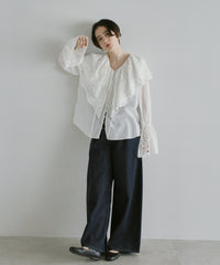 【Vintage Romantic】Eyelet Cutwork Lace Blouse