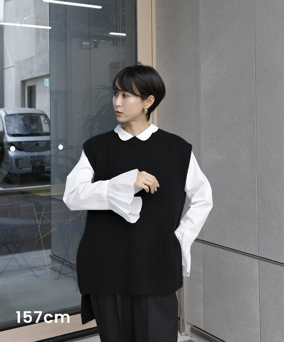 Wrinkle Prevention】Scallop Collar Blouse – maré(マレ)オンライン Wrinkle Prevention】Scallop Collar Blouse – maré(マレ)オンライン