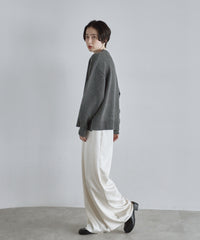 【Classic Comfort】Soft Wool × Cashmere Relaxed Crewneck Knit