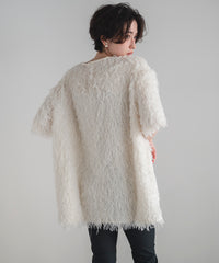 【Soft-Touch】Feather Like Over Tshirts