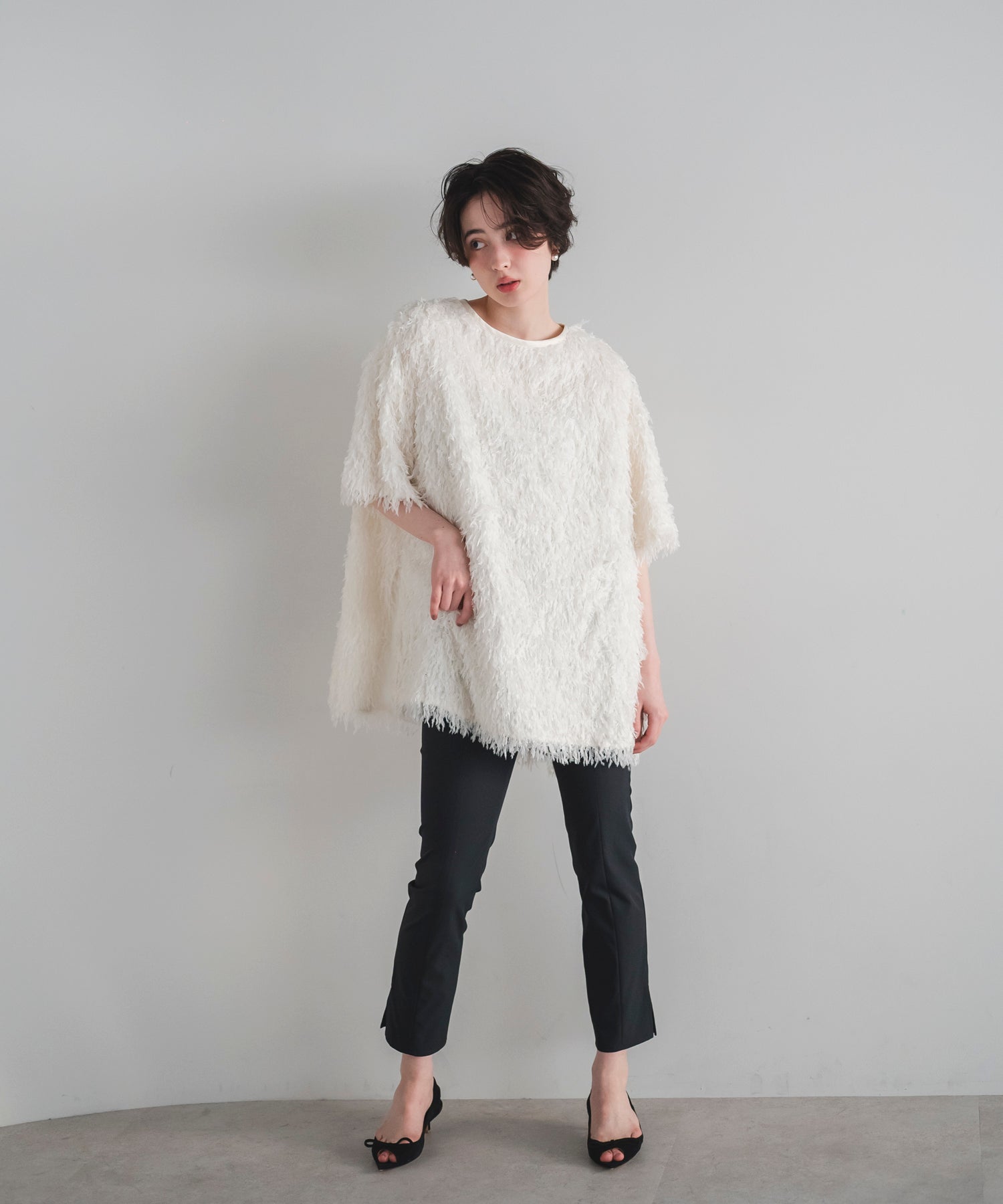 【Soft-Touch】Feather Like Over Tshirts