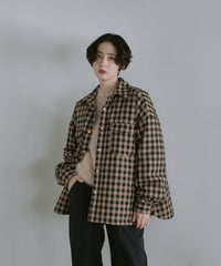 【Assorted Fabrics】Oversize Shirt Jacket