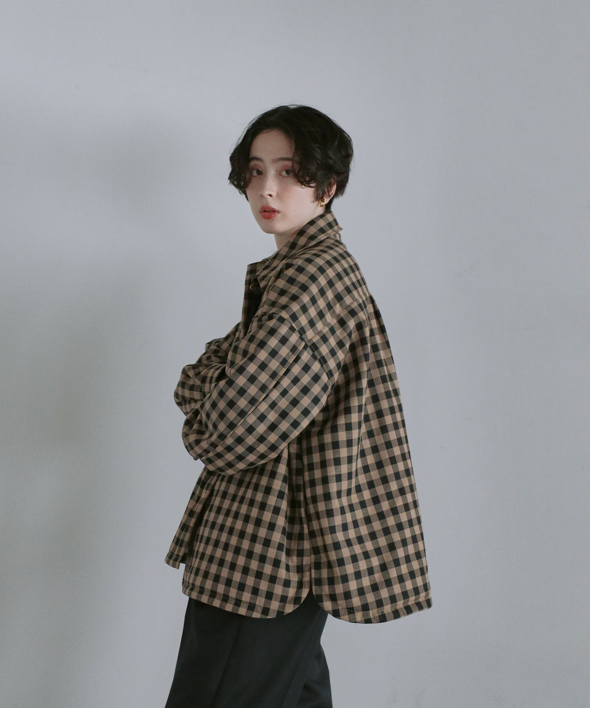 【Assorted Fabrics】Oversize Shirt Jacket