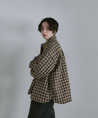 【Assorted Fabrics】Oversize Shirt Jacket