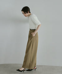 【Soft Touch】Fluffy Shaggy Half Sleeve Knit