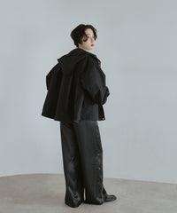 【Water Repellent】Stand Collar Flared Blouson