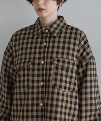 【Assorted Fabrics】Oversize Shirt Jacket