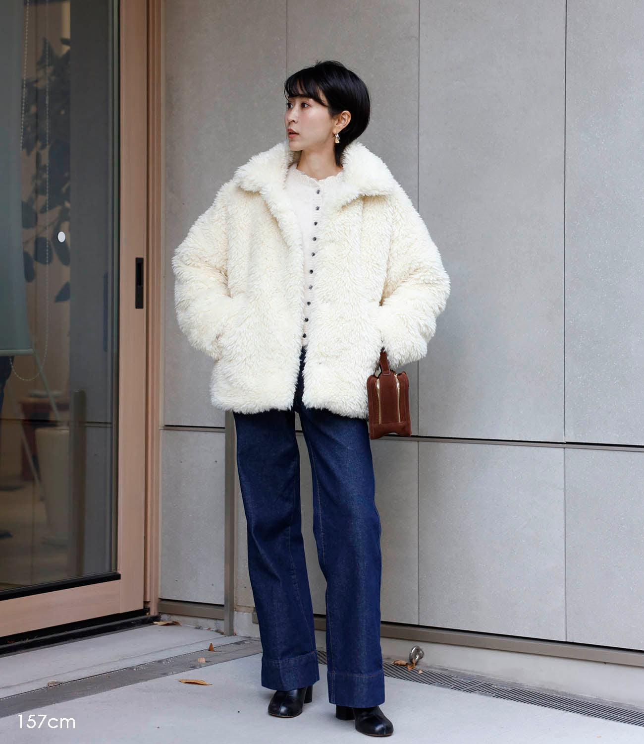 Machine-Washable】2Way Collar Boa Coat – maré（マレ）オンラインストア